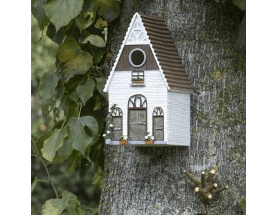 Nichoir à mésange en polyrésine et bois contreplaqué (Ferme)