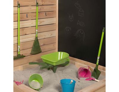 Outil de jardin en plastique pour enfant 70 cm (Pelle ronde)