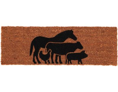 Paillasson en fibres de coco Animaux de la ferme 75 x 25 cm