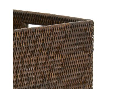 Panier de rangement en rotin antique (Longueur 48cm)