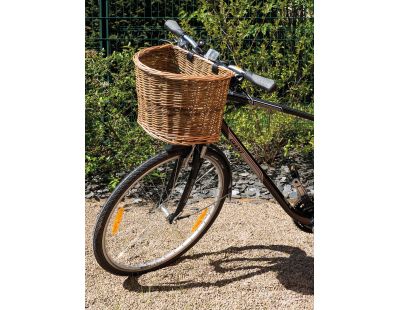 Panier à vélo en osier et polyuréthane (Grand modèle)