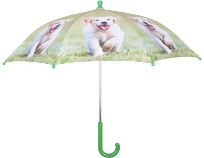 Parapluie chiot en métal et bois (Labrador)