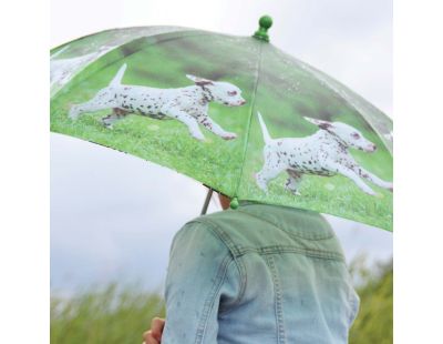 Parapluie chiot en métal et bois (Dalmatien)