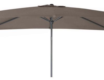 Parasol aluminium avec manivelle 3x2m Tilt (Taupe)