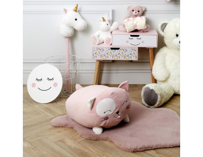 Peluche coussin 30 x 30 cm (Chat)