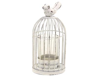 Photophore cage en métal laqué vieilli (Lot de 6)