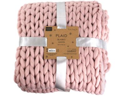Plaid tricot grosse maille