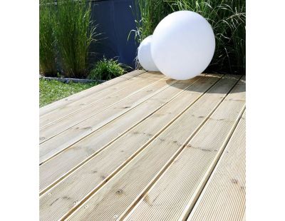 Lame de terrasse en pin 2.8 x 14.5 x 300 cm