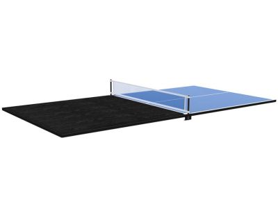 Plateau 2 en 1 dinatoire et Ping Pong pour billard convertible table 8 personnes Arizona (Noir boisé)