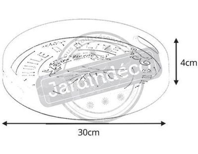 Plateau rond en bois