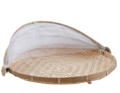 Plateau rond avec cloche filet (40 cm)