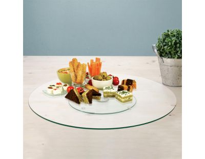 Plateau tournant en verre 45 cm