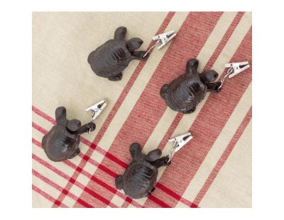 Poids de nappe en fonte (lot de 4) (Tortue)