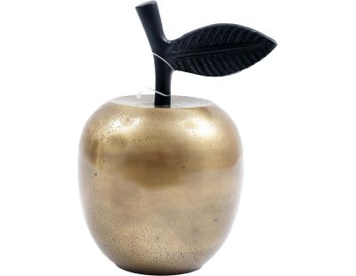 Pomme à poser dorée (9,5 x 15,5 cm)