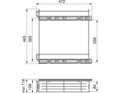 Porte-bouteilles extractible SupraMax