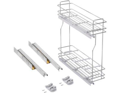 Porte-bouteilles latéral extractible avec fermeture amortie TitaneMax