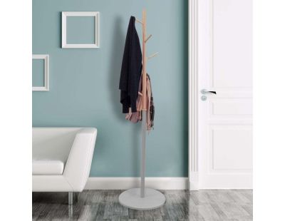 Porte manteaux en bois Miko 180 cm (Gris)