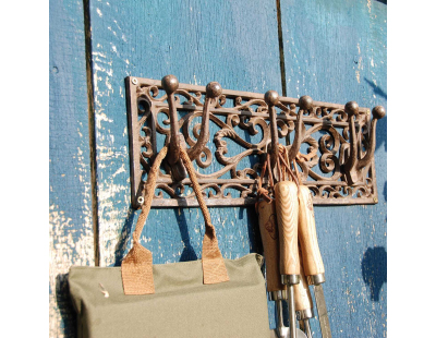 Porte outils jardin Antique en fonte (3 supports)