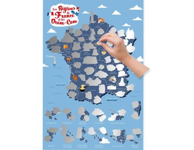 Poster à gratter (Régions de France)