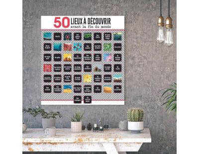 Poster 50 cases à découvrir (Lieux à découvrir)