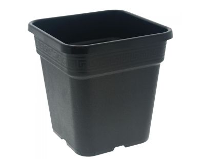 Pot de plantation carré noir 14 litres  28.5 x 28.5 x 29 cm (Lot de 4)