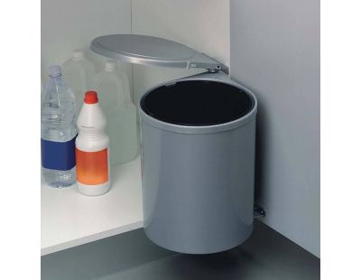 Poubelle de recyclage à fixation sur porte 13 litres (Gris)