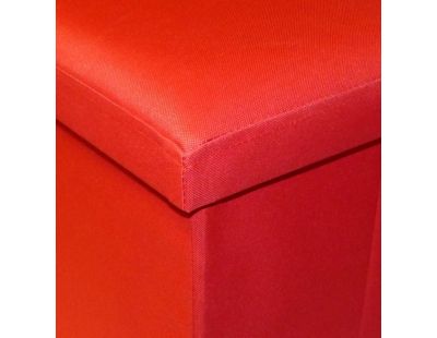 Pouf pliable Oxford (Rouge)