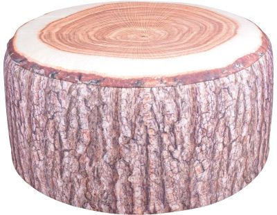 Pouf extérieur avec imprimé déco (Tronc d'arbre)