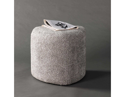 Pouf en polyester Peg (Gris)