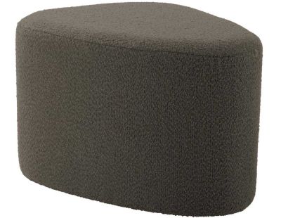 Pouf en tissu bouclette Ada Organic Large (Vert taupe)