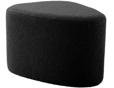 Pouf en tissu bouclette Ada Organic Large (Noir)