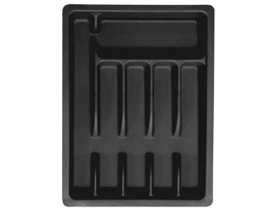 Range couverts ajustable en plastique (Noir)