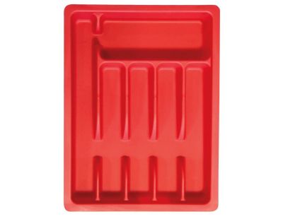 Range couverts ajustable en plastique (Rouge)