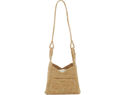 Sac bandoulière en jute tressé