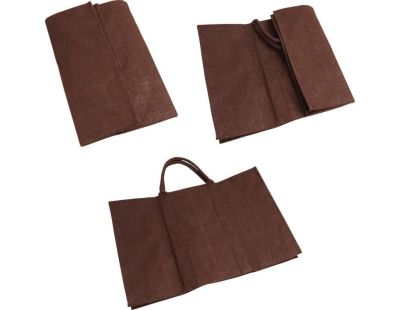 Sac à bûches en jute (Chocolat)