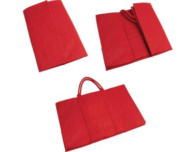 Sac à bûches en jute (Rouge)