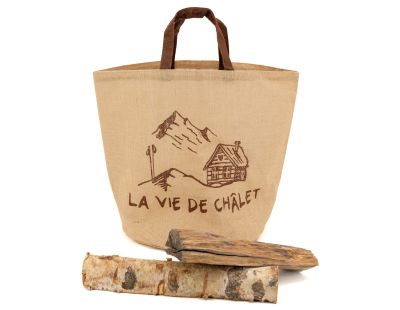 Sac rond en jute naturel plastifié (La vide de chalet)