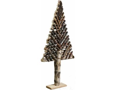 Sapin décoratif en bouleau motif chevron (Grand modèle)