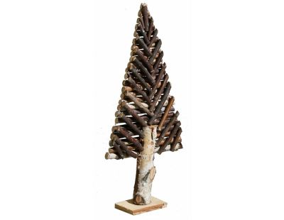 Sapin décoratif en bouleau motif chevron (Moyen modèle)