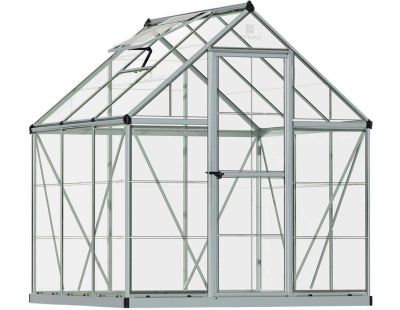 Serre de jardin en aluminium argent et polycarbonate Harmony (3.4m²)