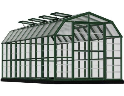 Serre de jardin en aluminium vert et polycarbonate Grand Gardener (16.8m²)