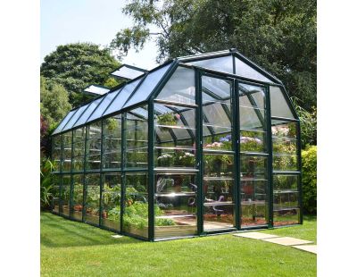 Serre de jardin en aluminium vert et polycarbonate Grand Gardener (10.3m²)