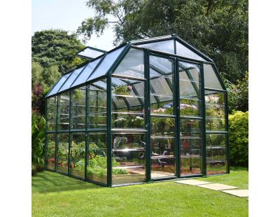 Serre de jardin en aluminium vert et polycarbonate Grand Gardener (6.9m²)