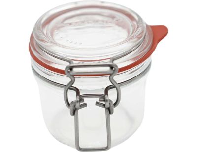 Set de 6 bocaux en verre à armature (125 ml)