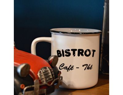 Set 4 mugs Brasserie bistrot (Lot de 4)