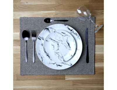 Set de table en coton Black forest 35 x 45 cm (Lot de 6) (Gris)