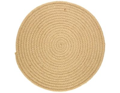 Set de table rond en jute naturelle (Lot de 6) (Naturel)