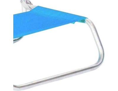 Siege plage en aluminium Basic (Bleu Celeste)