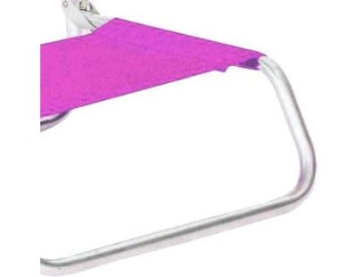 Siege plage en aluminium Basic (Fuchsia)