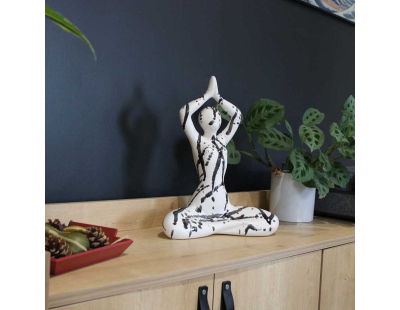 Statuette yoga en céramique Zoya  splash